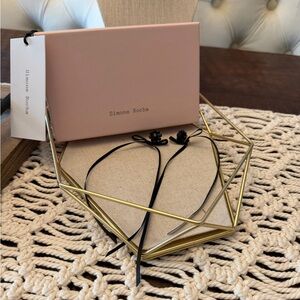 Simone Rocha Double Ended Daisy Bow Earrings - Black - New in Box With Tags